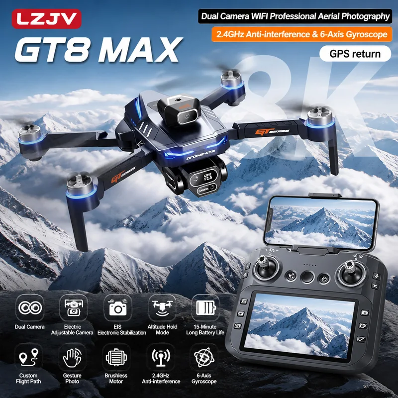 Drone Gps Module - Drone Lipat GT8 Max 8K HD