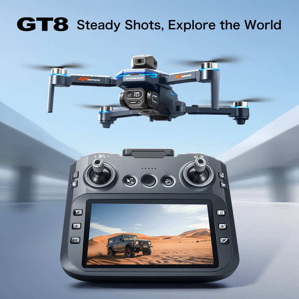 Drone Lipat GT8 Max 8K HD Prof - Drone Gps Module ulasan dan harga